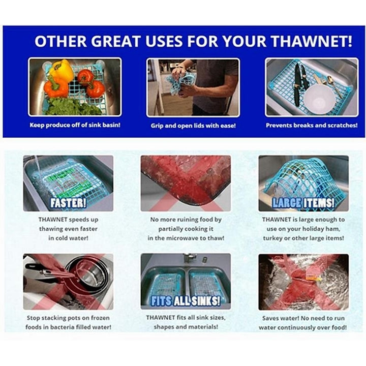 Fast Defrosting Net Thawing Net Fast Defrosting Meat Tray Rapid Safety Thawing Tray Defrostiong Tray Image 7