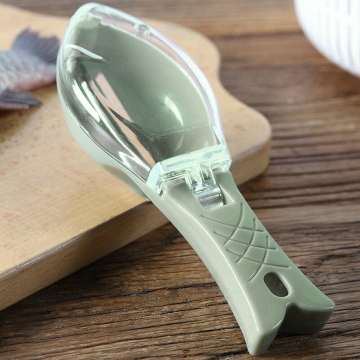 Fish Scales Removing Tool with Cover Kitchen Scale Scraper Manual Fish Scale Tool Image 4