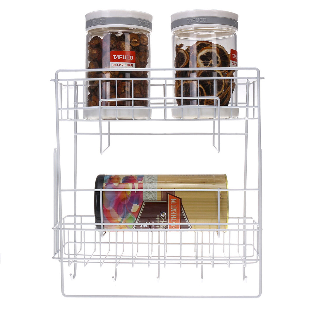 Five Tiers Steel Over Sink Dish Drying Rack Storage Multi-functional Arrangement for Kitchen Counter Image 4