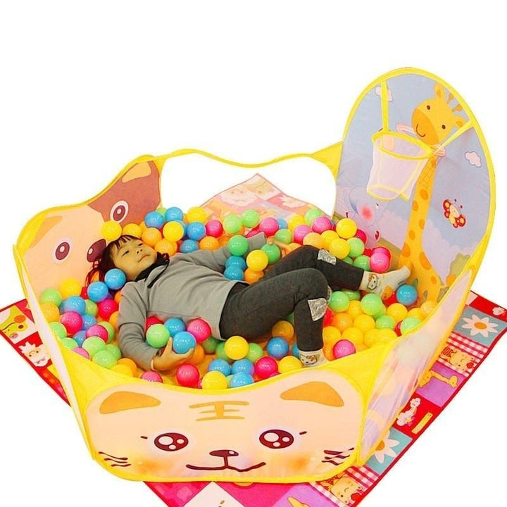 Foldable Kid Children Baby Ocean Ball Pit Pool Outdoor Indoor Play Toys Tent with Basket Image 3
