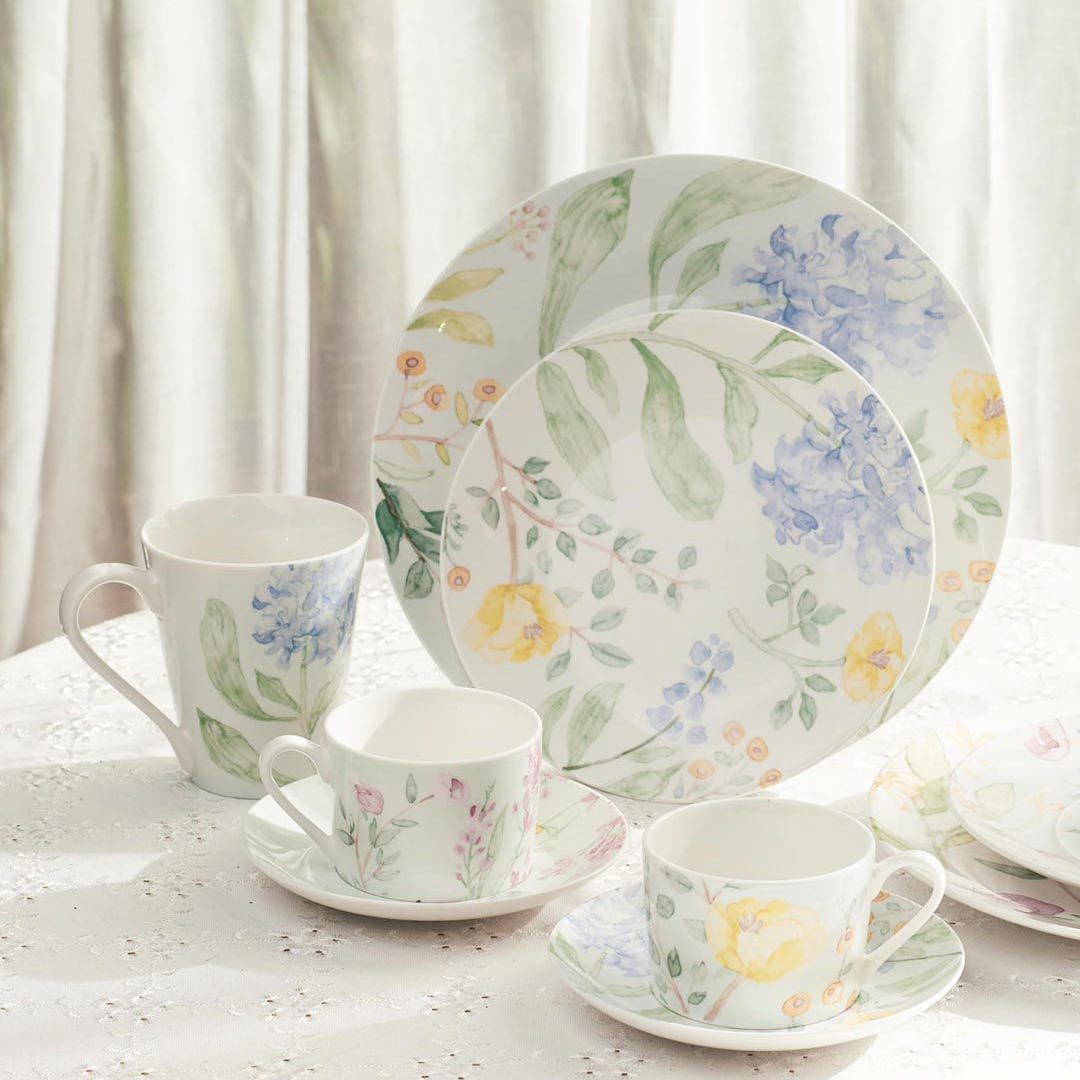 Garden Series Afternoon Tea Ceramic Plate Set Kitchen Tableware Image 3