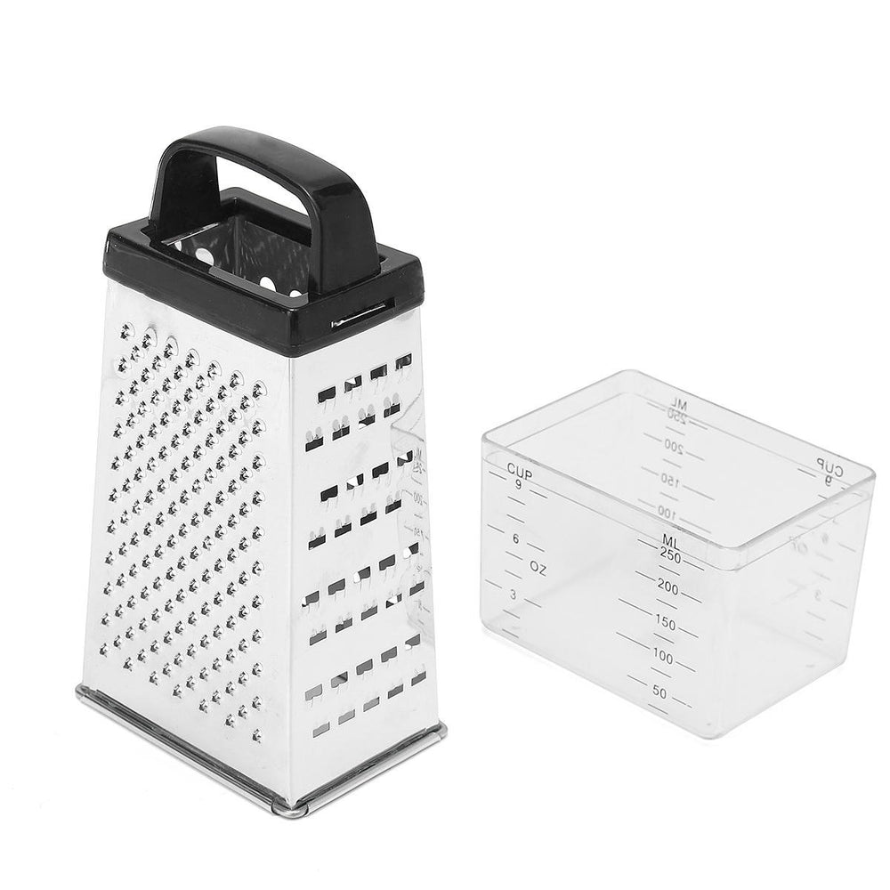 Grater Box Stainless Steel 4 Sided Multi Funtion Cheese Vegetable With Container Lunch Box Image 2
