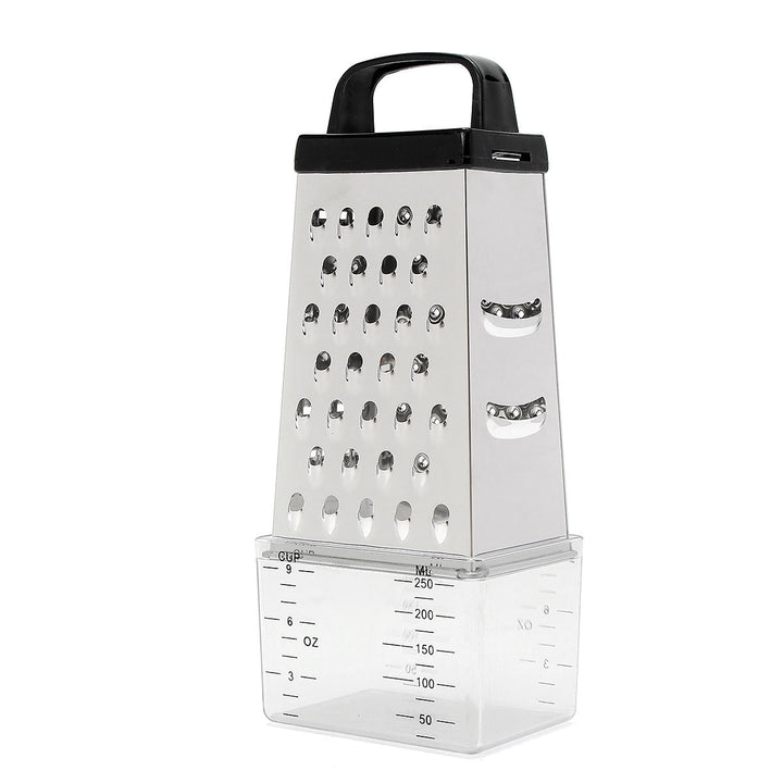 Grater Box Stainless Steel 4 Sided Multi Funtion Cheese Vegetable With Container Lunch Box Image 7