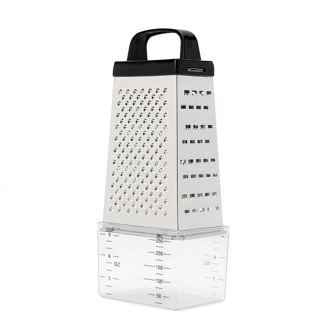 Grater Box Stainless Steel 4 Sided Multi Funtion Cheese Vegetable With Container Lunch Box Image 8