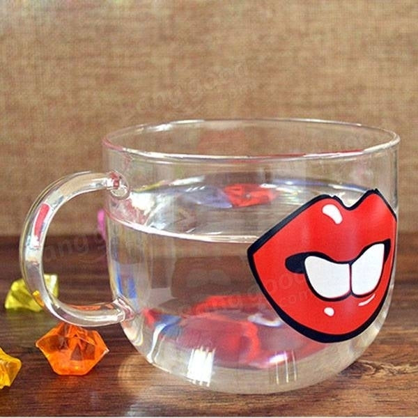 Handmade Cartoon Glass Cup High Temperature Resistant Transparent Water Mug Cat Pig Nose Pattern Glass Mug Image 4
