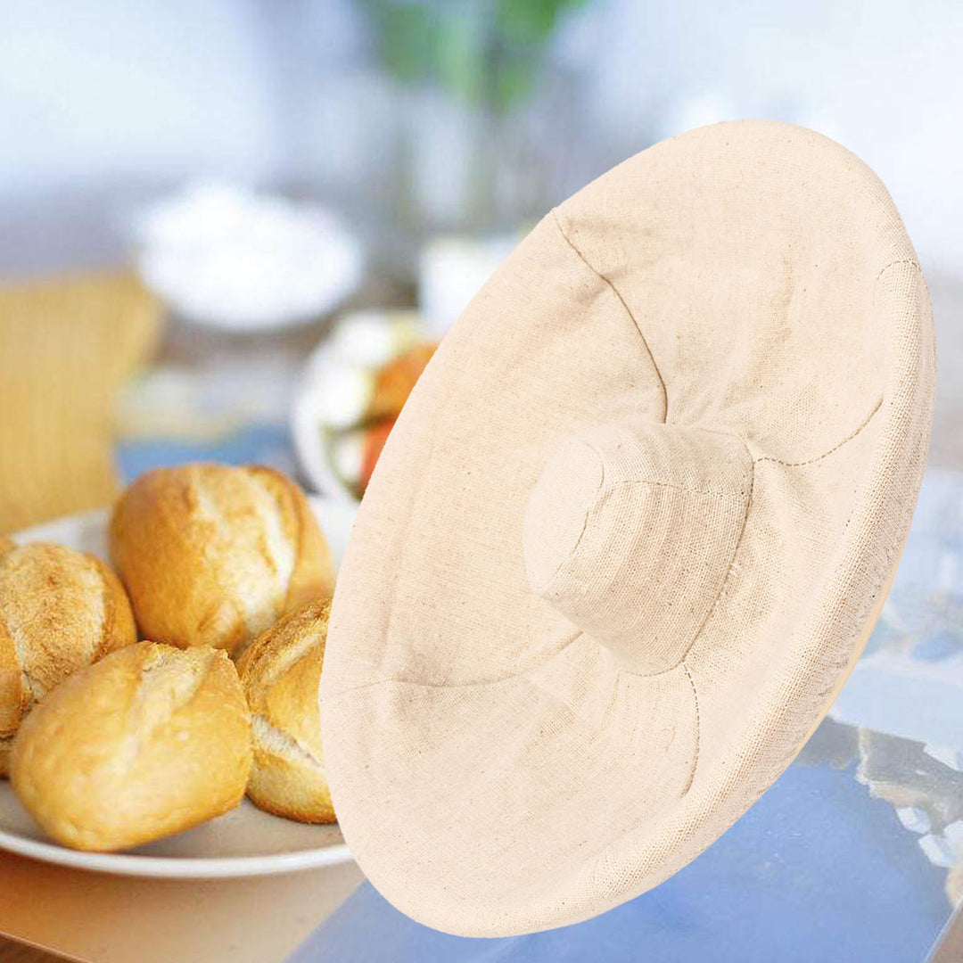 Handmade Round Oval Banneton Bortform Rattan Storage Baskets Bread Dough Proofing Liner Image 4