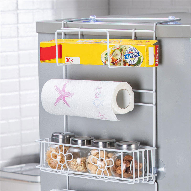 Kitchen Multipurpose Refrigerator Side Storage Rack Side Shelf Organizer Image 6
