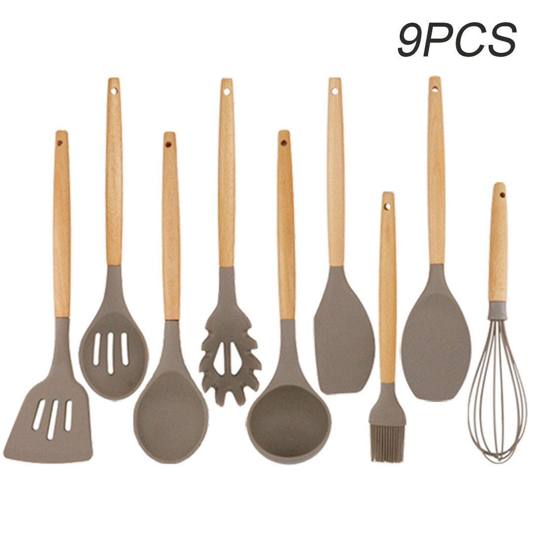 Kitchen Silicone Spatula Utensil Set Non-Stick for Cooking Kitchen Gadgets Tools Image 3