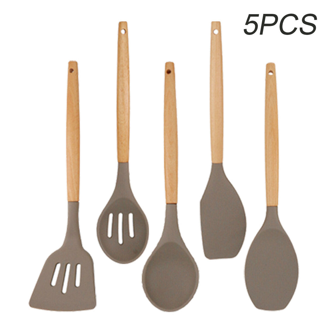 Kitchen Silicone Spatula Utensil Set Non-Stick for Cooking Kitchen Gadgets Tools Image 7