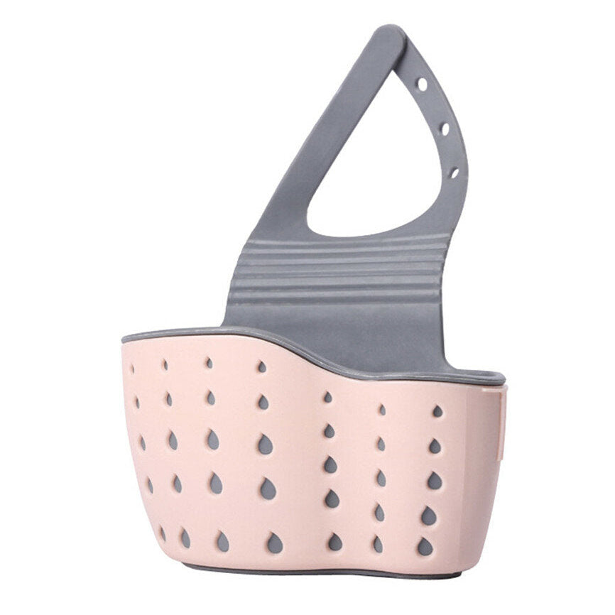 Kitchen Sponge Drain Holder Suction Cup Sink Shelf Soap Sucker Storage Rack Basket Wash Cloth Image 1