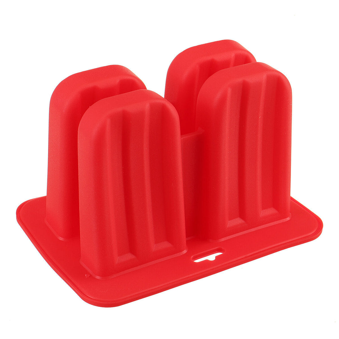 Ice Cream Popsicle Molds Tools Rectangle Shaped Reusable DIY Frozen Ice Cream Baking Mold for Kitchen Image 3