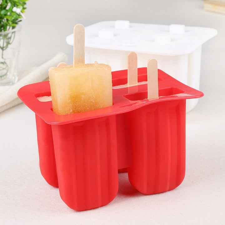 Ice Cream Popsicle Molds Tools Rectangle Shaped Reusable DIY Frozen Ice Cream Baking Mold for Kitchen Image 8