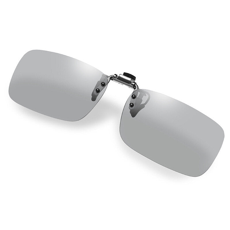 Intelligent Polarized Sunglasses Day and Night Dual-Use Near-Sighted Sunglasses Silicone Clip-On Image 2