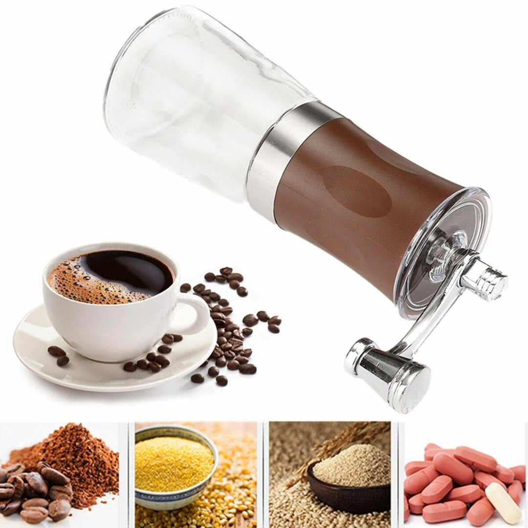 Mini Portable Manual Hand-Crank Coffee Bean Spice Hand Grinder Mill Kitchen Tool Image 4
