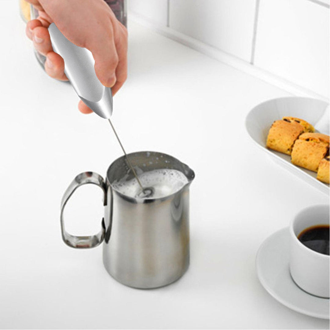 Mini Electric Battery Powered Whisk Coffee Milk Mixer Stirrer Frother Egg Foamer Mixer Image 7
