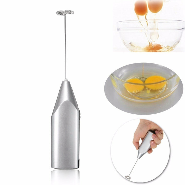 Mini Electric Battery Powered Whisk Coffee Milk Mixer Stirrer Frother Egg Foamer Mixer Image 10