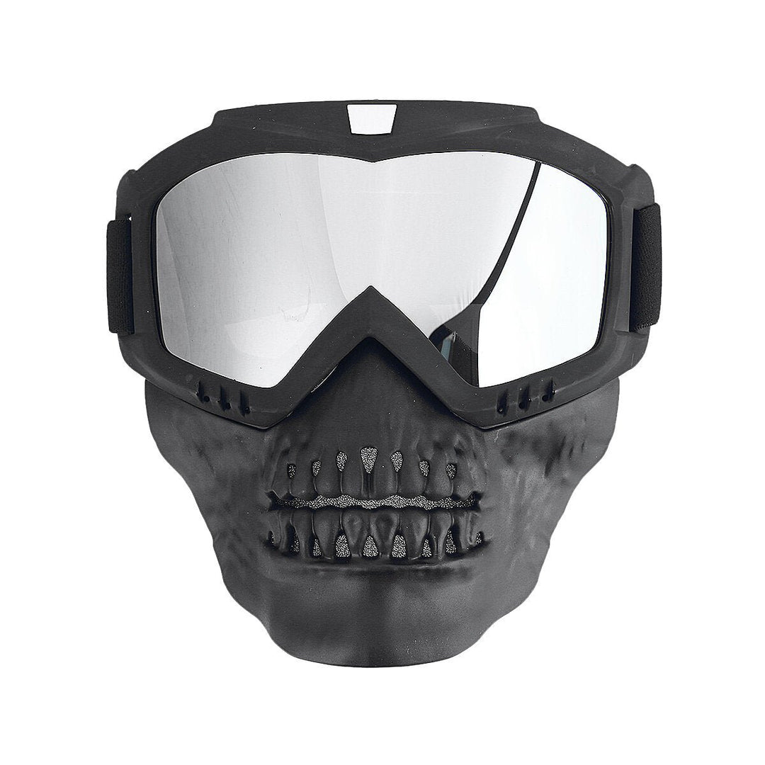 Motorcycle Goggles Detachable Face Mask Anti-dust Snow Rain Protection Cycling Off-Road Eyewear Image 1