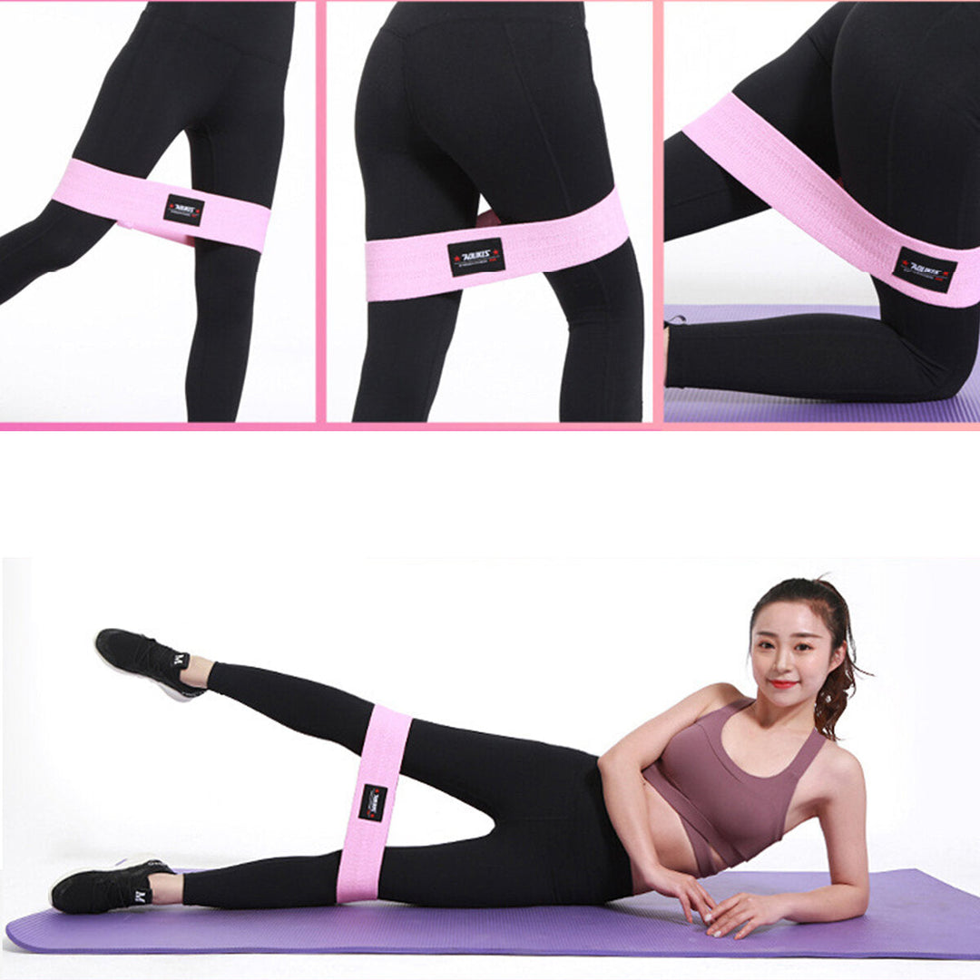 Multi-Colors M-XL Home Resistance Bands Hip Training Fitness Yoga Stretch Pull Up Assist Bands Rubber Band Image 4