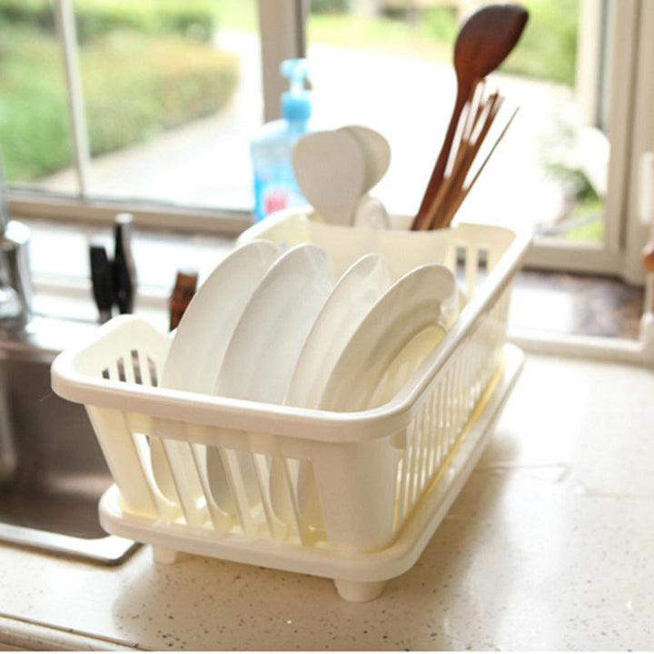 Multifunctional Drain Bow Rack Plastic Dishes Drainboard Free Disassembly Storage Drain Shelf Image 4