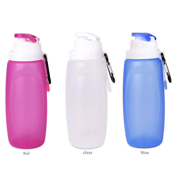 Outdoor Silicone Folding Bottle Cup Camping Hiking Travel Folding Water Bottle Kettle Image 1