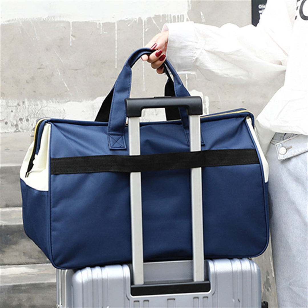 Oxford Cloth Waterproof Shoulder Crossbody Bag Fitness Yoga Bag Luggage Handbag Image 9