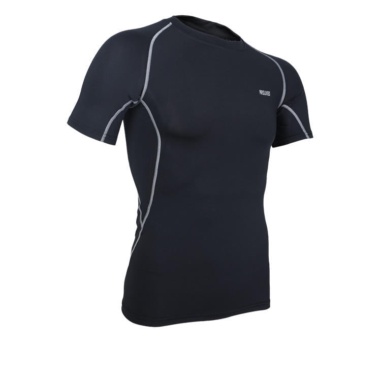 Outdoor Cycling Short Sleeve Elasticity Tight Bicycle Clothes Jersey Breathable Quick Dry Image 4