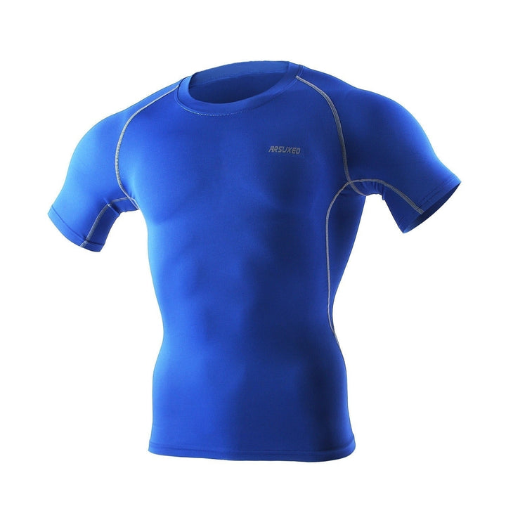 Outdoor Cycling Short Sleeve Elasticity Tight Bicycle Clothes Jersey Breathable Quick Dry Image 1