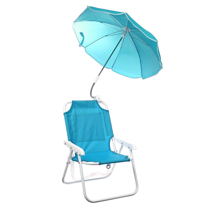 Outdoor Child Beach Chair Folding Chair with Umbrella and behind pocket Image 10