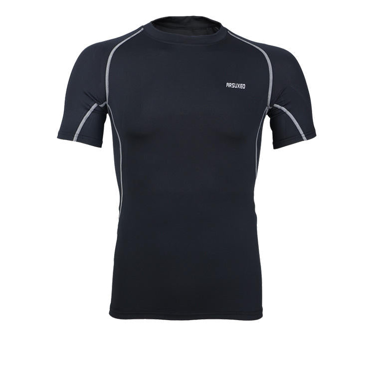 Outdoor Cycling Short Sleeve Elasticity Tight Bicycle Clothes Jersey Breathable Quick Dry Image 2