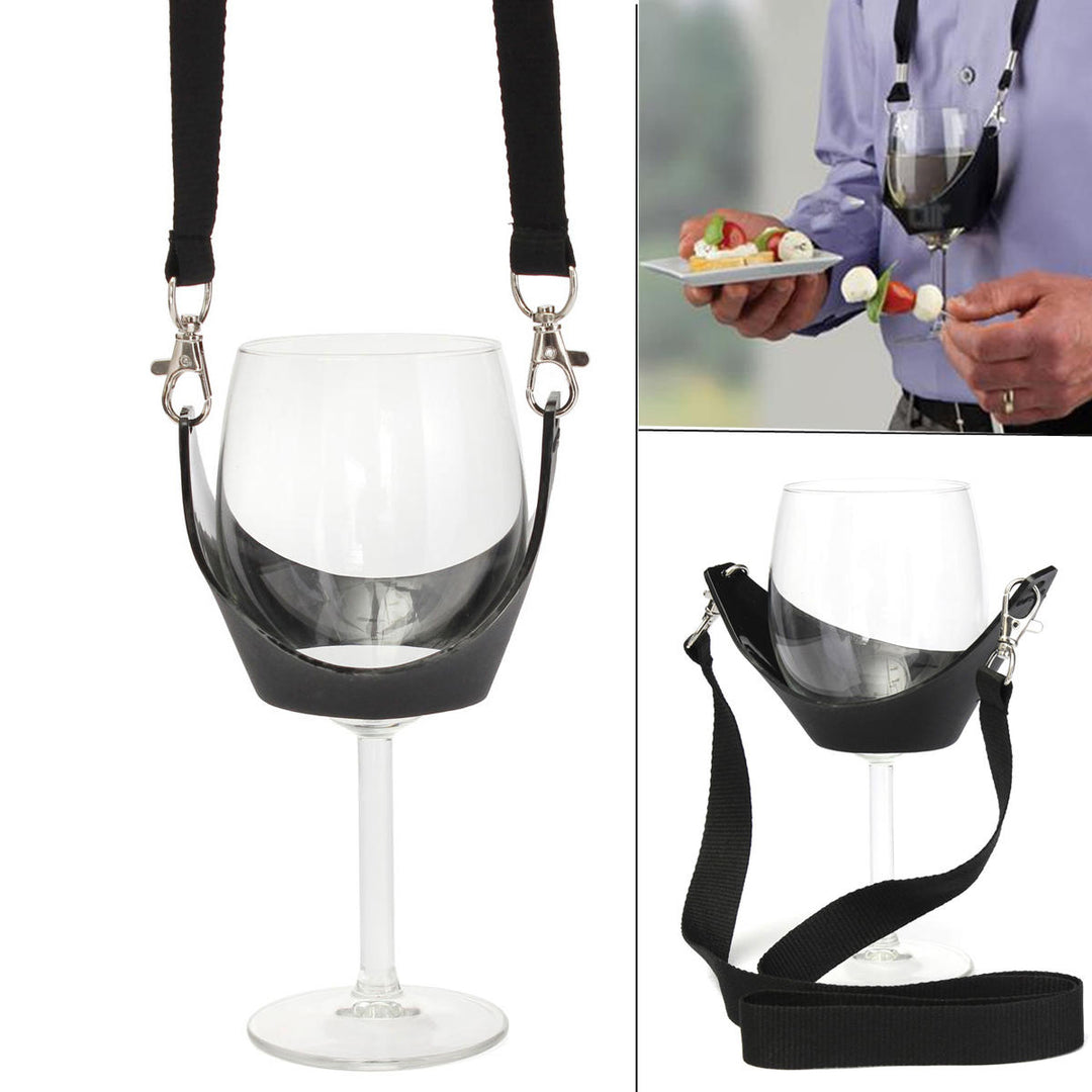 Portable Wine Glass Holder Strip Birthday Party Wine Holder Multifunction Bar Tool Image 4