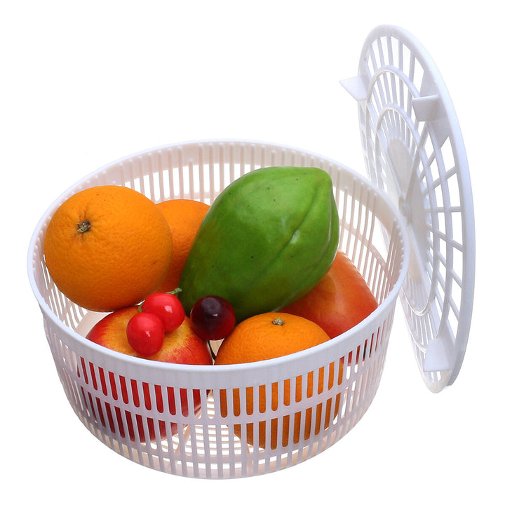 Portable Vegetable Spin Dryer Dehydrator Household Drainer Salad Spinner for Kitchen Drying Tool Image 3