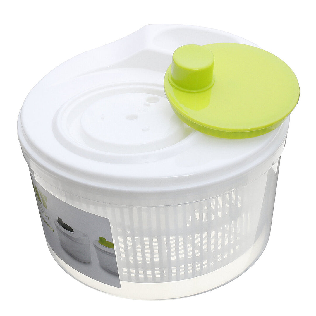 Portable Vegetable Spin Dryer Dehydrator Household Drainer Salad Spinner for Kitchen Drying Tool Image 4