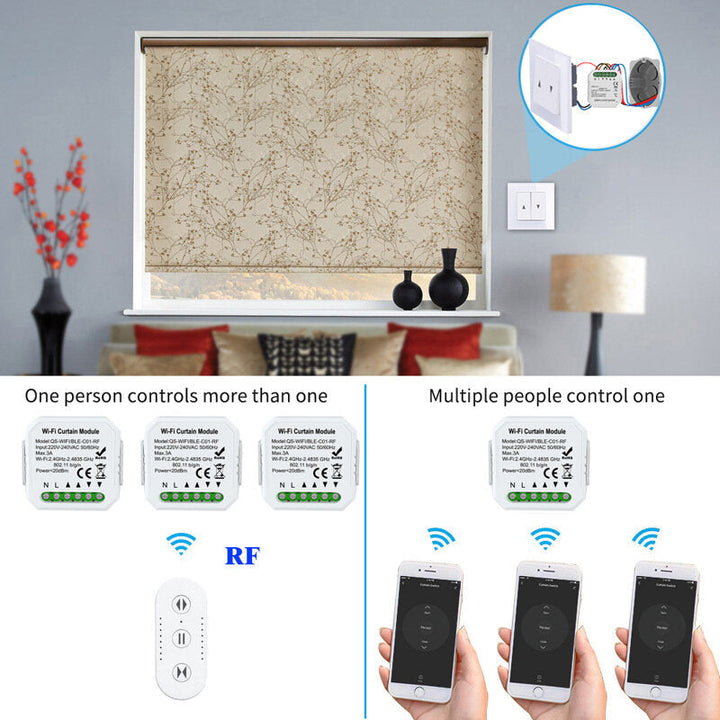 Remote Control Switch Controller For WIFI Curtain On-off Switch Image 3