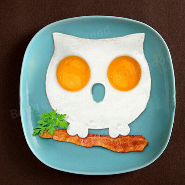 Silicone Owl Shaped Fried Egg Mold Funny Side Up Egg Ring Mould Kitchen Cooking Tool Image 4