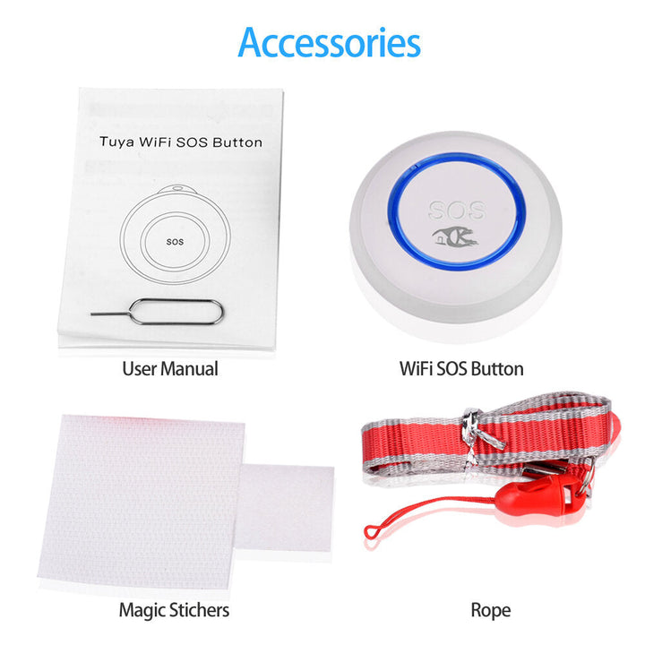 Smart Wifi Emergency Button Speakers One-key Alarm Call For Help Remote Call Work Image 6