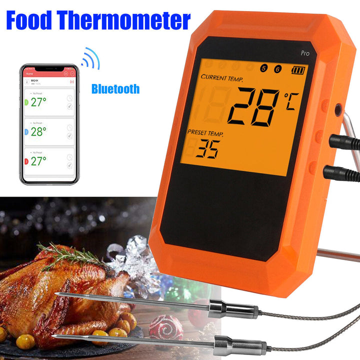 Six Channel Professional Edition bluetooth Barbecue Thermometer Digital Oven Thermome Image 7