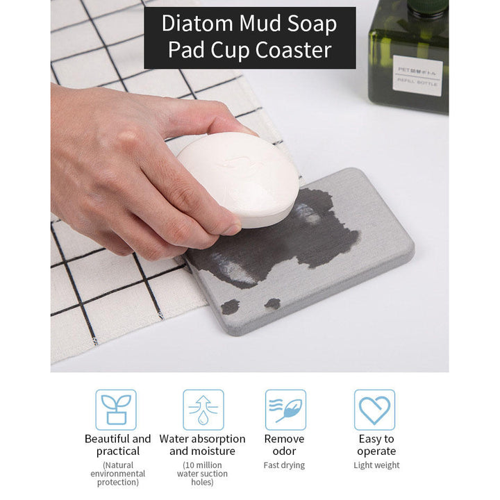 Simple Diatom Mud Coaster Soap Mat Water Absorption Mugs Pad Cup Coaster Soap Mat Image 8