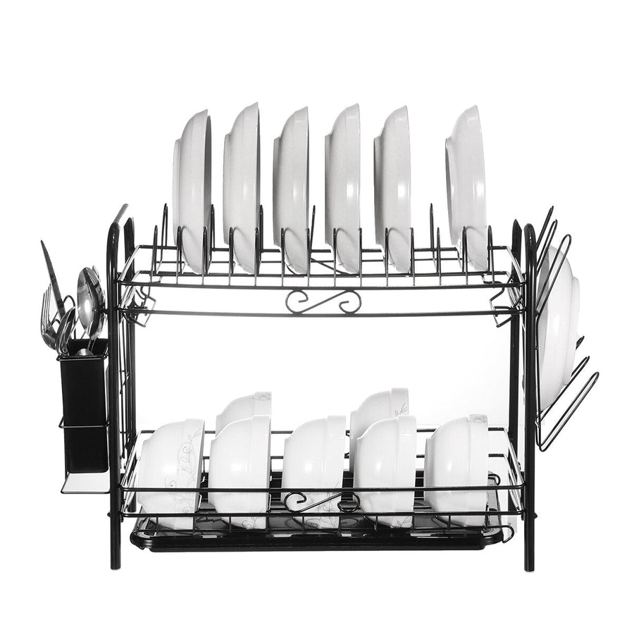 Stainless Steel Dish Rack Sink Bowl Shelf Nonslip Cutlery Holder Kitchen Drying Rack Organizer for Kitchen Tools Image 1