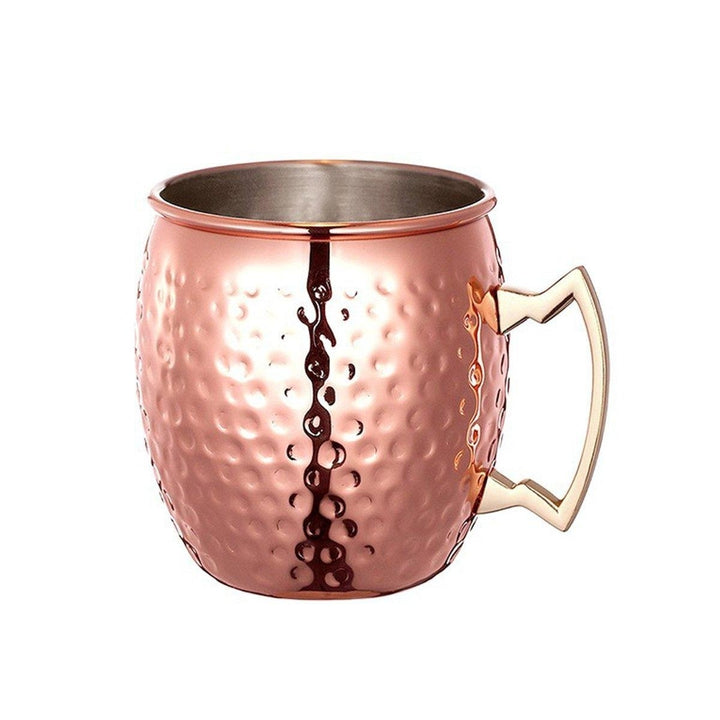Stainless Steel Copper Plated Moscow Mule Mug 18oz Cocktails Iced Tea rinking Cup Image 3