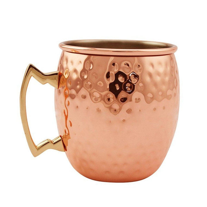 Stainless Steel Copper Plated Moscow Mule Mug 18oz Cocktails Iced Tea rinking Cup Image 4