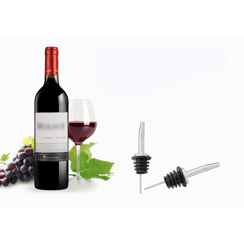 Stainless Steel Liquor Pourer Red Wine Bottle Stopper Multi-function Bar Tools Image 1