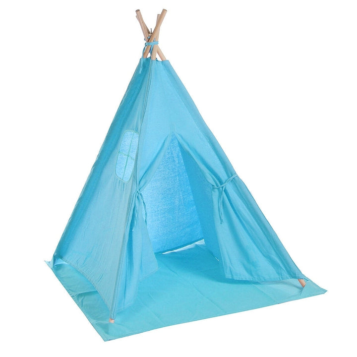 Toy Tent Kids Cotton Large Teepee Tent Canvas Play House Boy Girls Gift DTTT Image 1