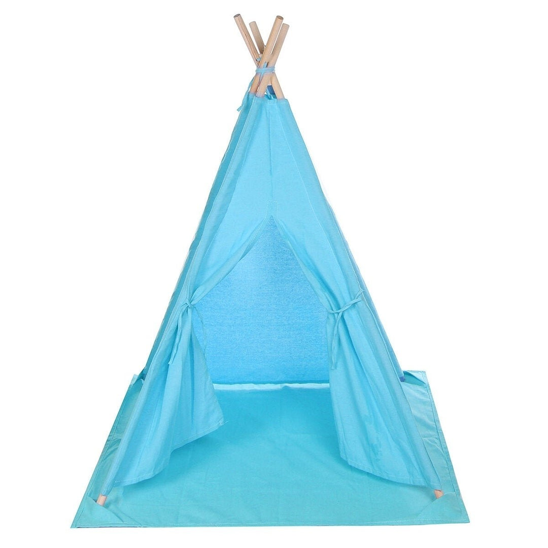 Toy Tent Kids Cotton Large Teepee Tent Canvas Play House Boy Girls Gift DTTT Image 3