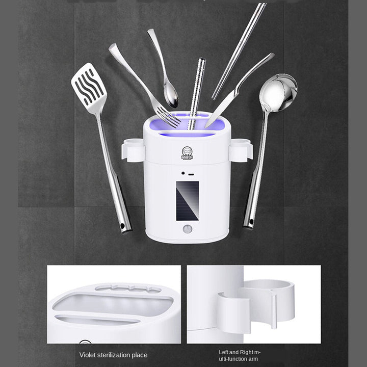 Ultraviolet Intelligent Sterilization Chopstick Holder For Kitchen Storage Rack Image 3