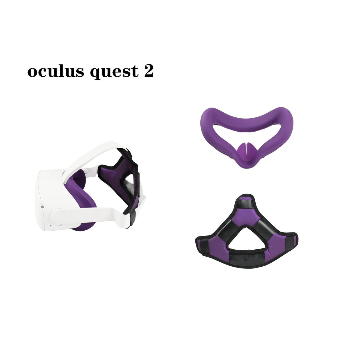 VR Helmet Headset Cushion for Oculus Quest 2 Helmet Headband Helmet Head Relief with Foam Cushion VR Eye Mask Image 3