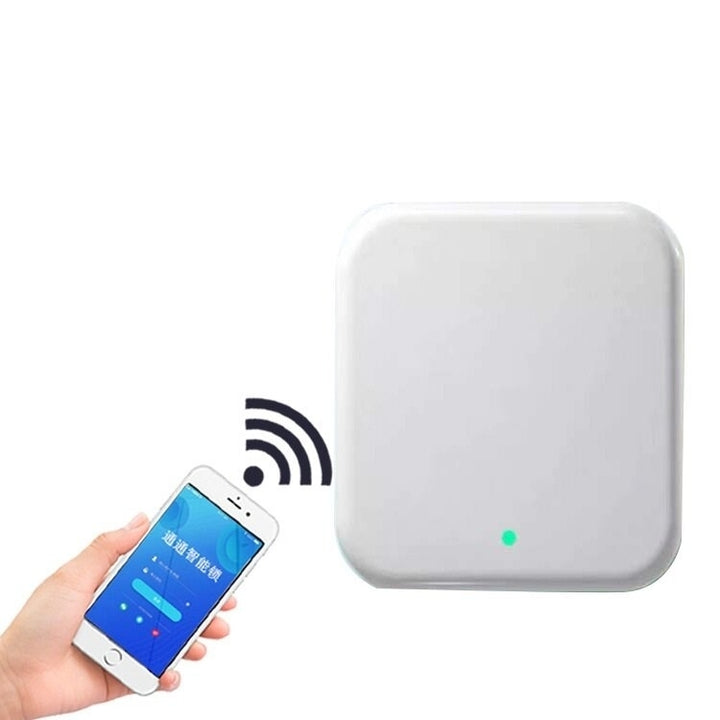 Wifi Bluetooth Smart Electronic Door Lock Adapter Gateway APP Remote Control Type-C Recharge Image 2