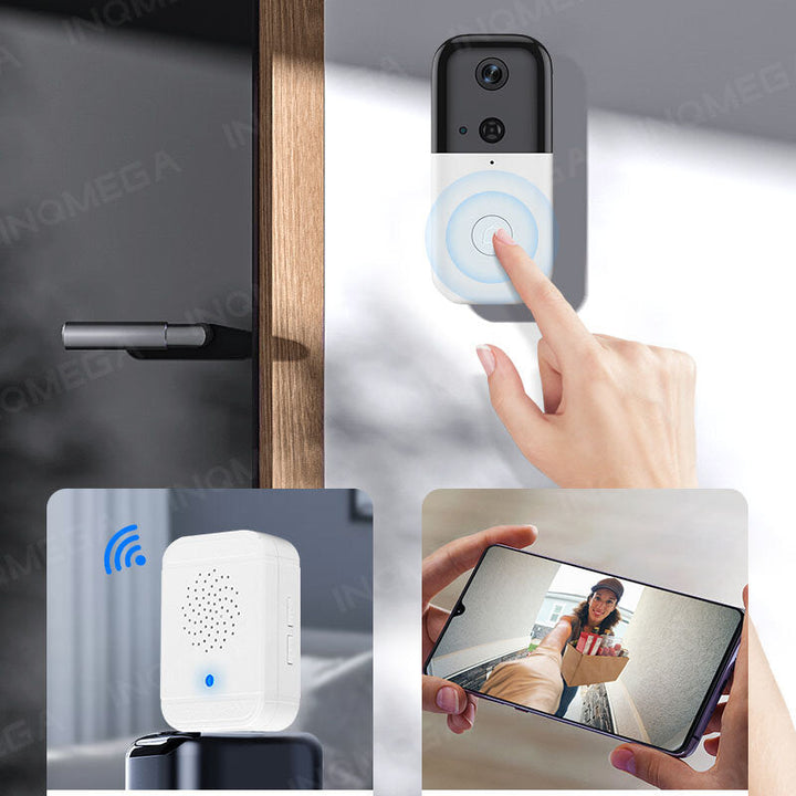 WIFI Doorbell Camera 140 Viewing Angle Video Calls Alarm Push PIR Detection Home Security Camera Image 4