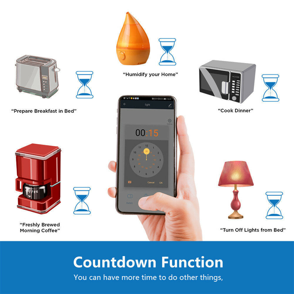 WIFI Remote Control 16A Smart Timer UK Socket Compatible With Tuya APP Alexa Google Home Image 4