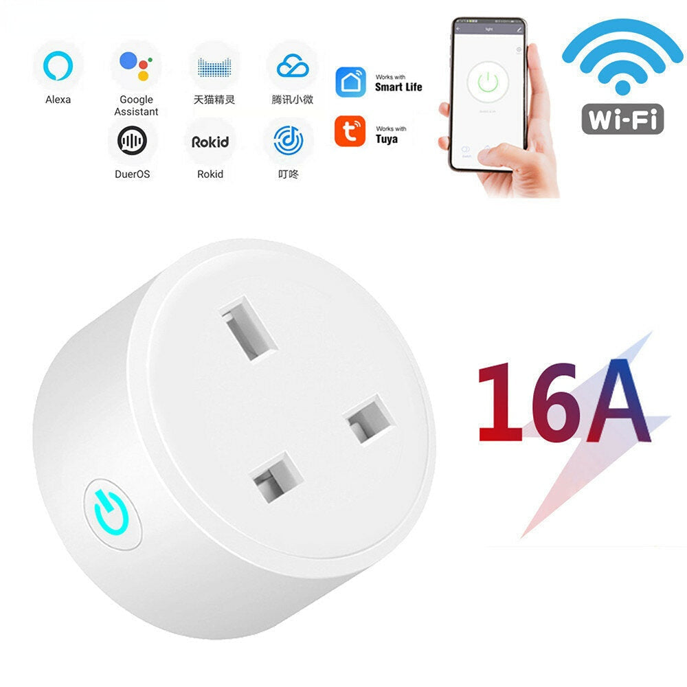 WIFI Remote Control 16A Smart Timer UK Socket Compatible With Tuya APP Alexa Google Home Image 6