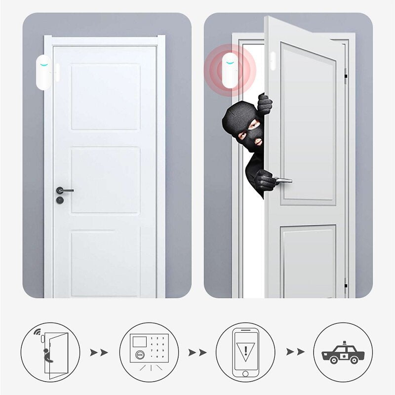 Wireless Door and Window Smart Door Magnetic Sensor Smart Linkage Switch Security Alarms Image 7